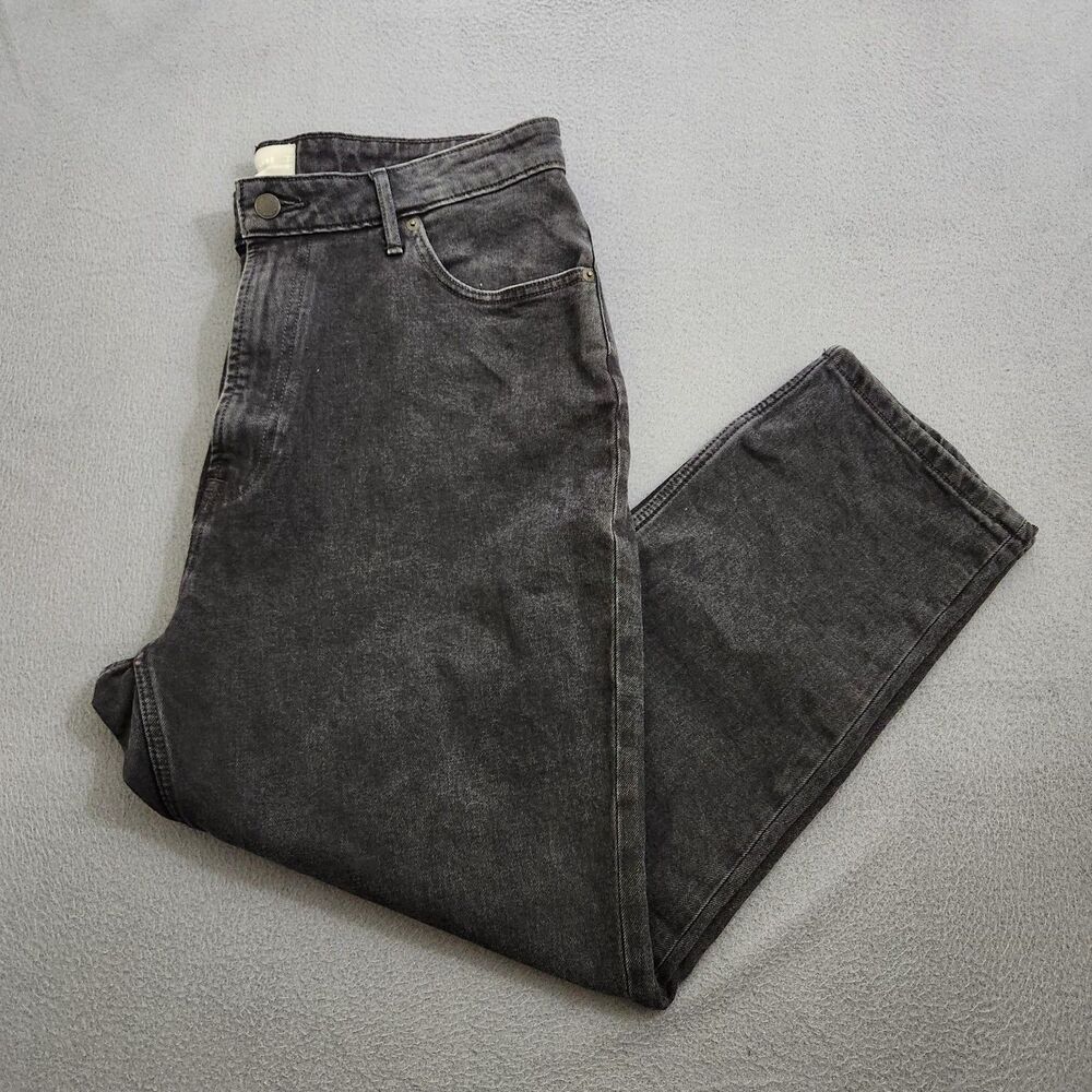 Everlane Women 33 Black High Rise The Curvy Cheeky Crop Jeans